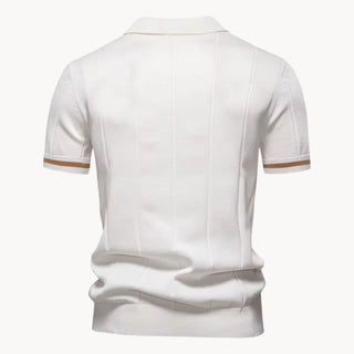 Elegantes Herren Polo mit Reißverschluss-polo-Cecile Lavelle-Cecile Lavelle