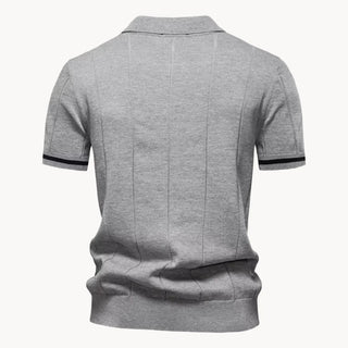 Elegantes Herren Polo mit Reißverschluss-polo-Cecile Lavelle-Cecile Lavelle