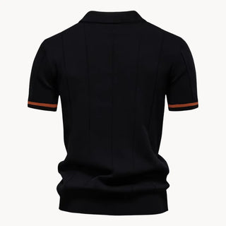 Elegantes Herren Polo mit Reißverschluss-polo-Cecile Lavelle-Cecile Lavelle