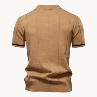 Elegantes Herren Polo mit Reißverschluss-polo-Cecile Lavelle-Cecile Lavelle