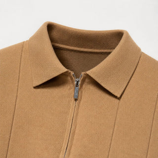Elegantes Herren Polo mit Reißverschluss-polo-Cecile Lavelle-Cecile Lavelle
