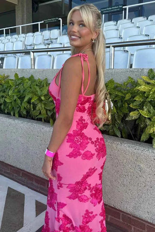 Wrap Maxi-Kleid mit V-Ausschnitt