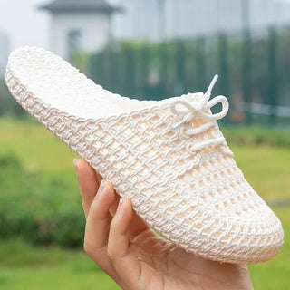 Gewebte Damen Mules sind atmungsaktive Sommer Slipper-Cecile Lavelle-Cecile Lavelle