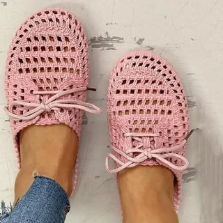 Gewebte Damen Mules sind atmungsaktive Sommer Slipper-Cecile Lavelle-Cecile Lavelle