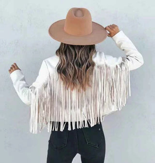 Damen Fransenjacke im Western-Stil