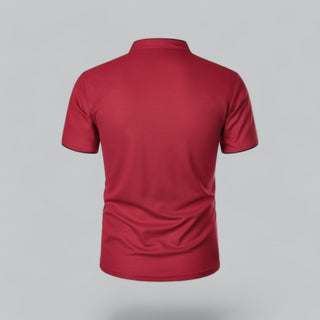 Henley T-Shirt Herren Kurzarm Stehkragen-Cecile Lavelle-Cecile Lavelle