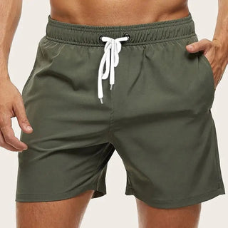 Herren Badehose Schnelltrocknend mit Kordelzug-Broeken Heren-Cecile Lavelle-Dunkelgrün-S-Cecile Lavelle
