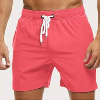 Herren Badehose Schnelltrocknend mit Kordelzug-Broeken Heren-Cecile Lavelle-Rosa-S-Cecile Lavelle