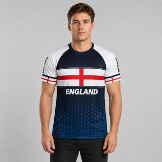 Herren England Fußballshirt WM Kreuzdesign-Cecile Lavelle-Cecile Lavelle