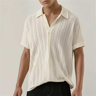Herren Hemd mit Kragen und Knopfleiste-Apparel-Cecile Lavelle-Cecile Lavelle