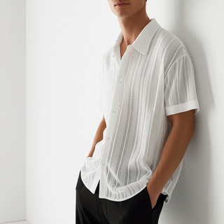 Herren Hemd mit Kragen und Knopfleiste-Apparel-Cecile Lavelle-Cecile Lavelle