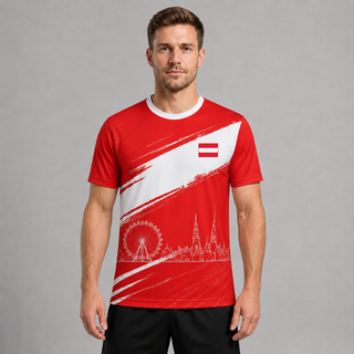 Herren Österreich Trikot Fußball Rot WM 2026-Cecile Lavelle-Cecile Lavelle