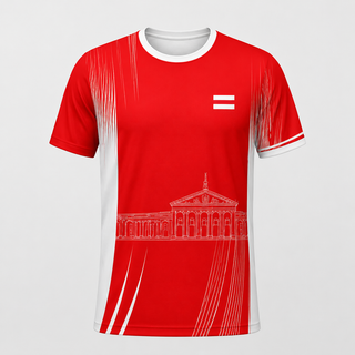 Herren Österreich Trikot Fußball Rot WM-Cecile Lavelle-Rot-S-Cecile Lavelle