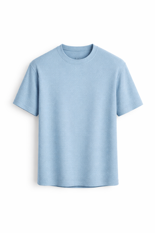 Herren T-Shirt mit Rundhalsausschnitt-Cecile Lavelle-Blau-S-Cecile Lavelle
