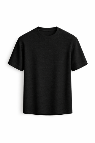 Herren T-Shirt mit Rundhalsausschnitt-Cecile Lavelle-Schwarz-S-Cecile Lavelle