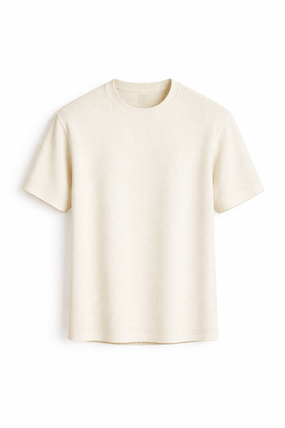 Herren T-Shirt mit Rundhalsausschnitt-Cecile Lavelle-Weiß-S-Cecile Lavelle