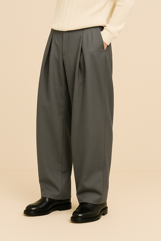 Herren Weite Stoffhose im Pantalon Stil-Cecile Lavelle-Cecile Lavelle
