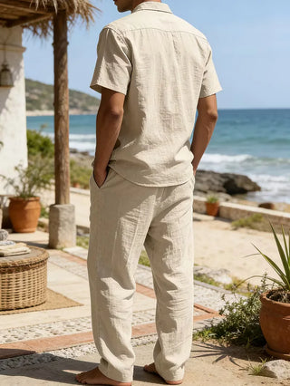 Herren Zweiteiler Set mit Hemd und Hose-Zomer kledingsets-Cecile Lavelle-Cecile Lavelle