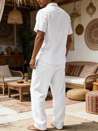 Herren Zweiteiler Set mit Hemd und Hose-Zomer kledingsets-Cecile Lavelle-Cecile Lavelle