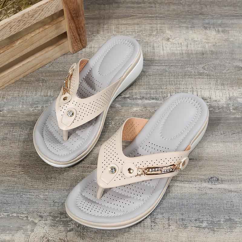 Isla – Elegant orthopedic toe sandals with jewelry details