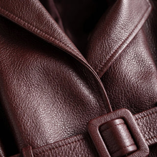 Jacke Damen in Lederoptik Tailliert
