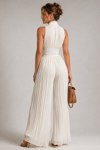 Jumpsuit Damen mit Weitem Bein und Blumenmuster-Cecile Lavelle-Cecile Lavelle