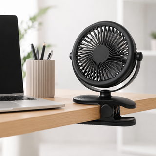 Klemm Ventilator tragbar mit Akku und 360° Rotation-Cecile Lavelle-Cecile Lavelle