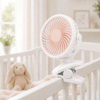 Klemm Ventilator tragbar mit Akku und 360° Rotation-Cecile Lavelle-Cecile Lavelle