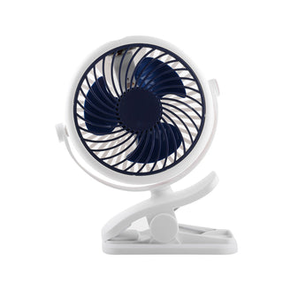 Klemm Ventilator tragbar mit Akku und 360° Rotation-Cecile Lavelle-Dunkelblau-Cecile Lavelle