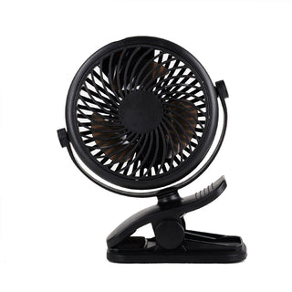 Klemm Ventilator tragbar mit Akku und 360° Rotation-Cecile Lavelle-Schwarz-Cecile Lavelle