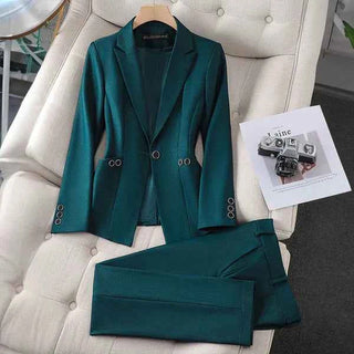 Blazer Und Hose Set Damen