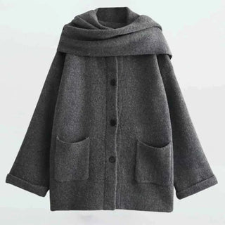 Geknöpfte Strickjacke mit Struktur