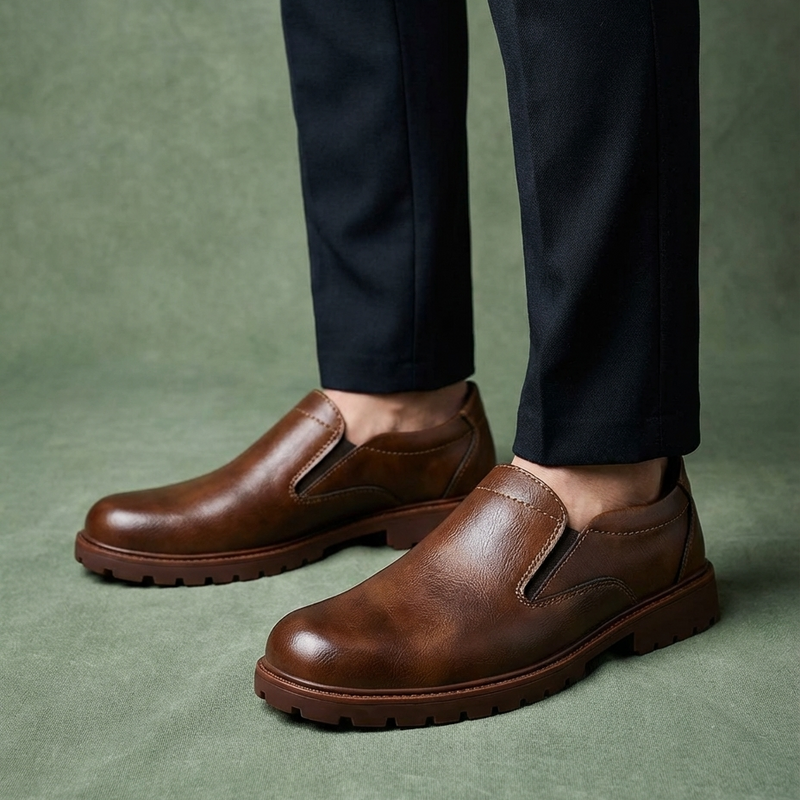 Loafer Herren Klassisch mit Elastischen Einsätzen
