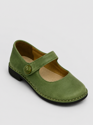Mary Jane Schuhe Damen mit Riemen-Cecile Lavelle-Grün-35-Cecile Lavelle