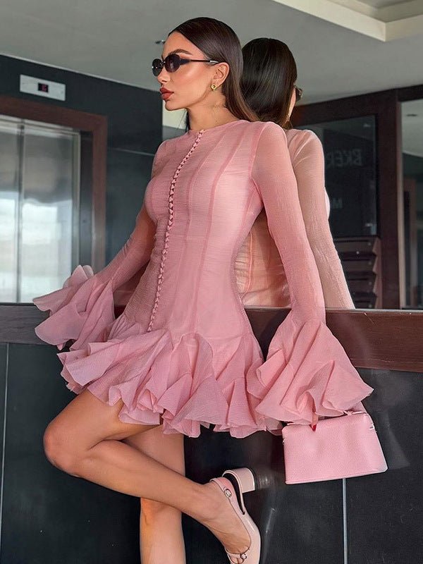 Mini Cocktail Dress Women Elegant
