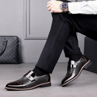 Monkstrap Schuhe Herren Elegant mit Schnalle