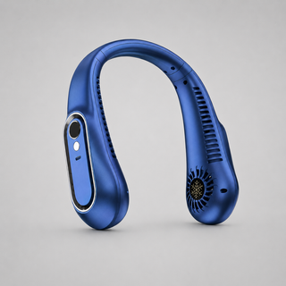 Nackenventilator tragbar mit USB und 360° Kühlung-Cecile Lavelle-Blau-Cecile Lavelle