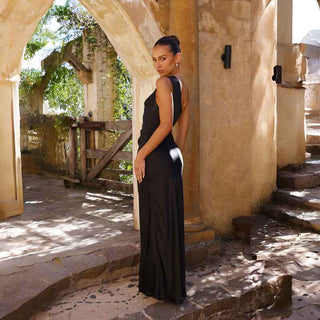 Midi-Kleid mit Rücken‑Cut‑Out