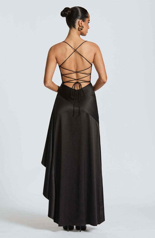 Maxikleid mit Rüschenabschluss