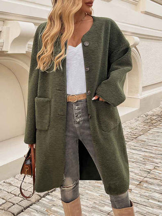 Fleece Jacke Damen Lang