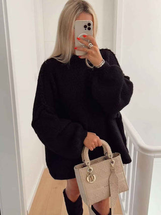 Oversize-Pullover mit tiefem Schulter-Design