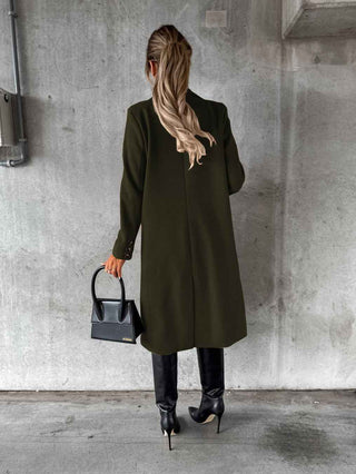 Figurbetonter Trenchcoat in Long-Form