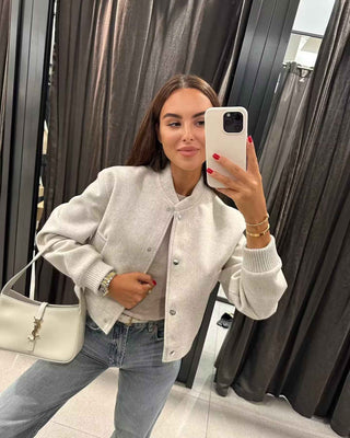 Bomberjacke im Oversize-Stil
