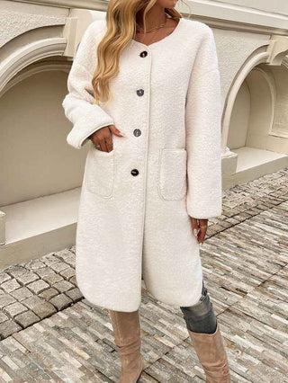 Fleece Jacke Damen Lang