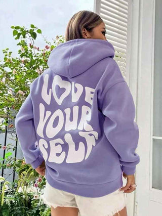 Weißer Hoodie Damen Print