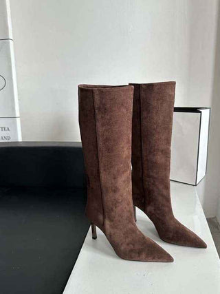 Stiefel Damen Wildleder Optik