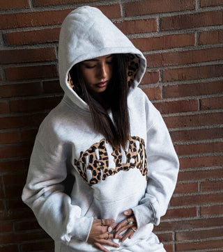 Lässiger Leopard Hoodie
