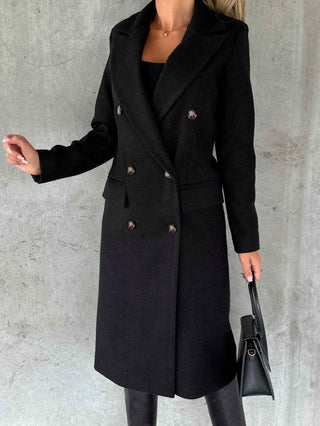 Figurbetonter Trenchcoat in Long-Form