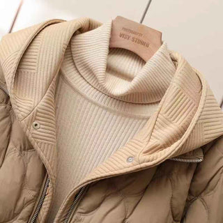 Steppjacke mit Kapuze