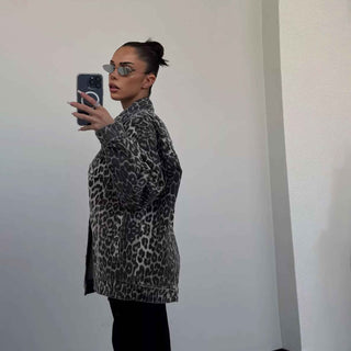 Leopard Jacke Damen
